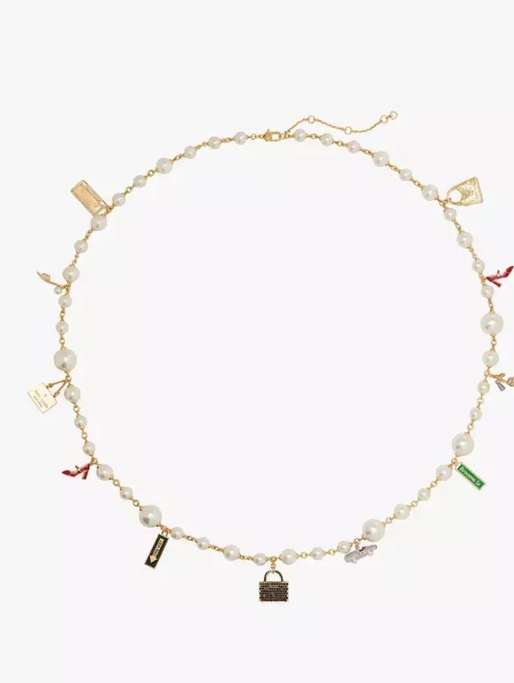 Kate Spade New York Minute Statement Charm Necklace - Bestseller! NOVELTY Piece! - Picture 5 of 10